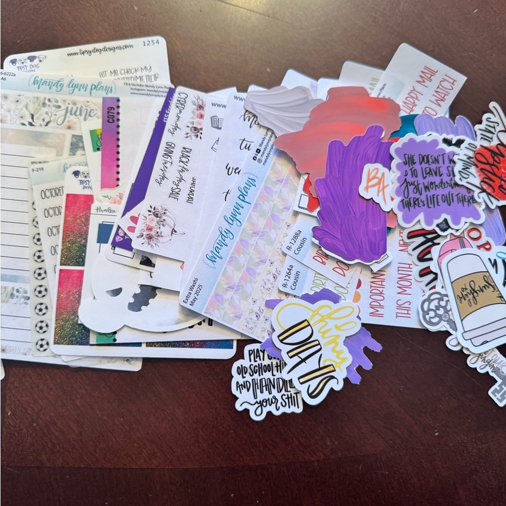 Assorted Planner Sticker Bags, Junk Journal, Scrapbooking Stickers - Picture 4 of 5